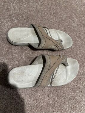 Merrell Women's Taupe Beige Slide Sandals